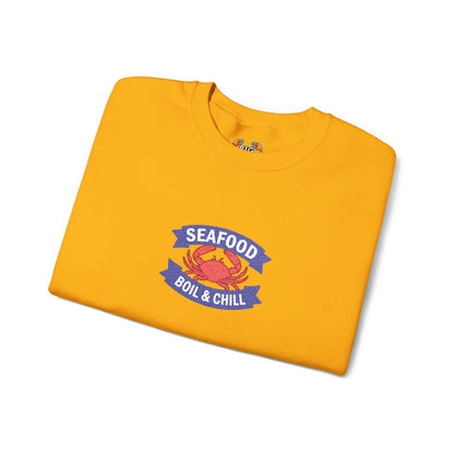 "Seafood Boil & Chill" Unisex Heavy Blend™ Crewneck Sweatshirt